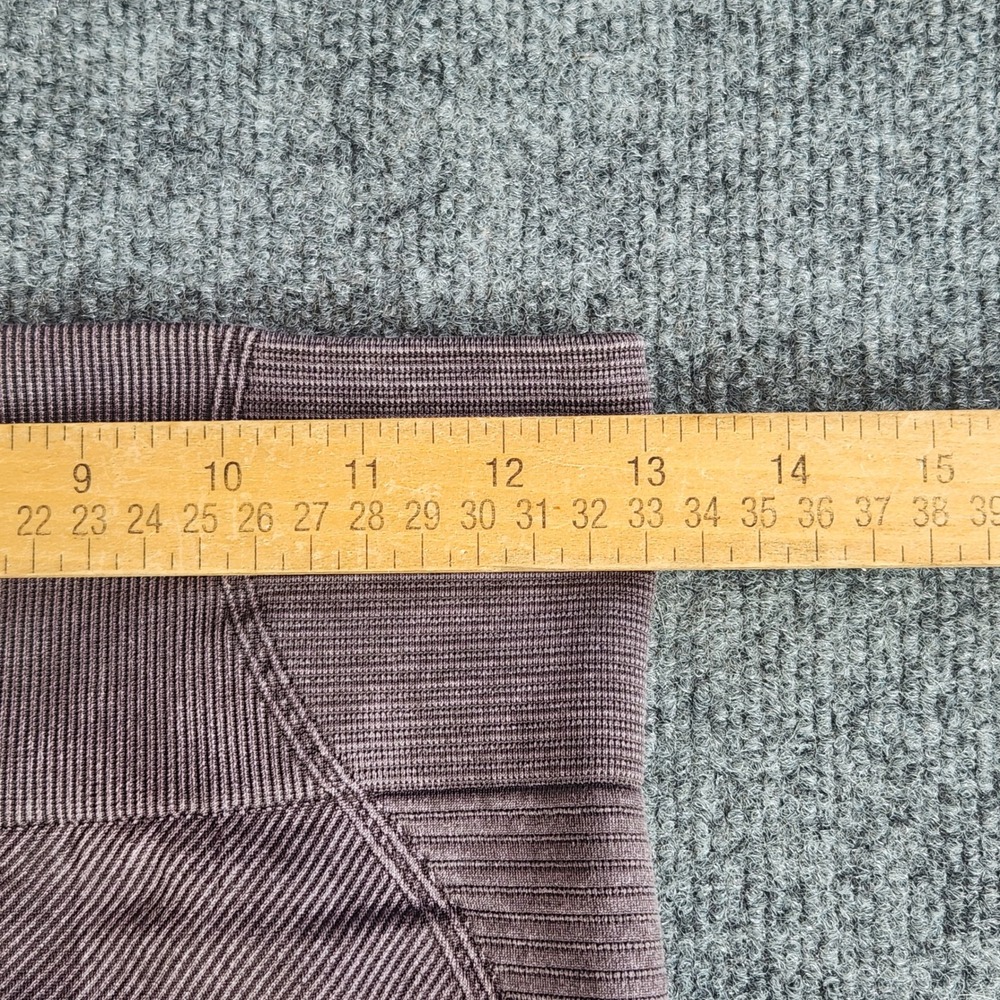 Aerie Chill Play Move 7/8 Leggings Womens Medium Brown Ribbed Seamless High Rise - Picture 6 of 9